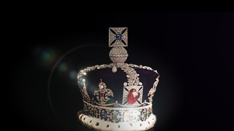 Treated image of the Imperial State Crown