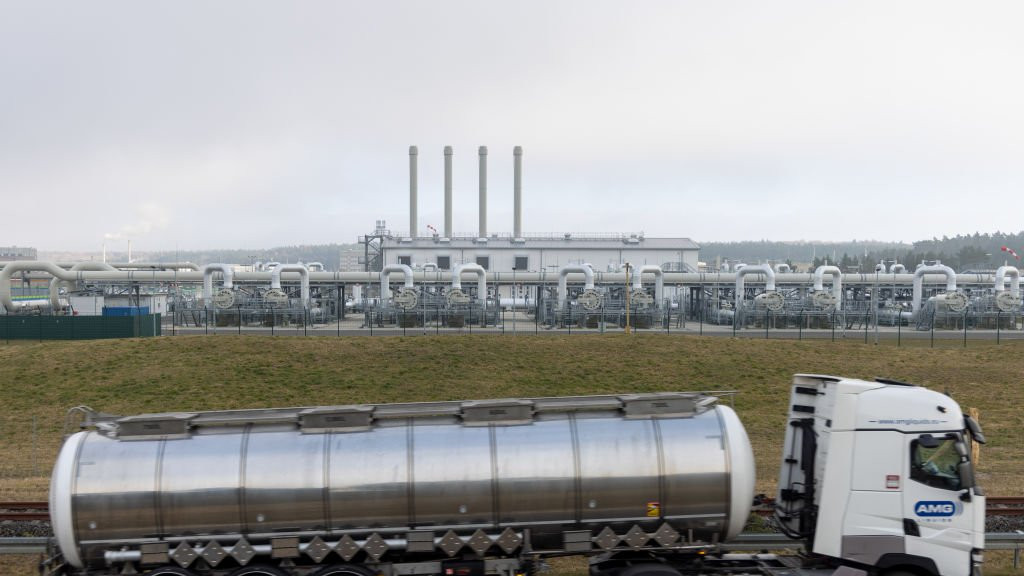 Receiving station for the Nord Stream 2