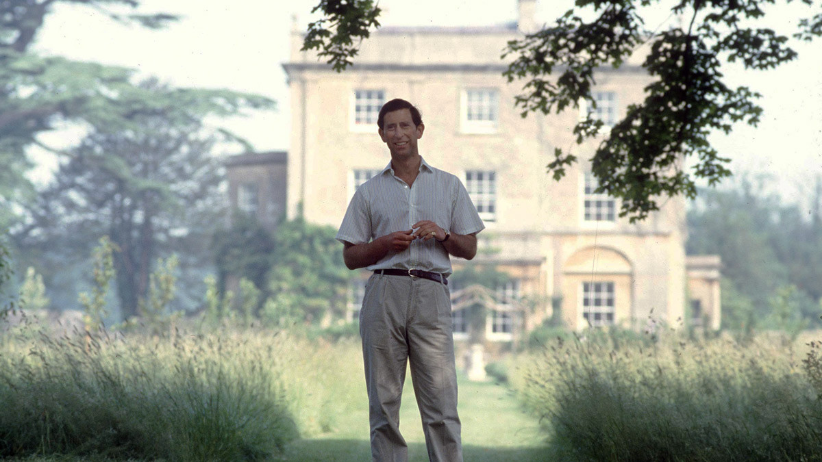Prince Charles, in the summer of 1986, in the grounds of Highgrove House, Gloucestershire