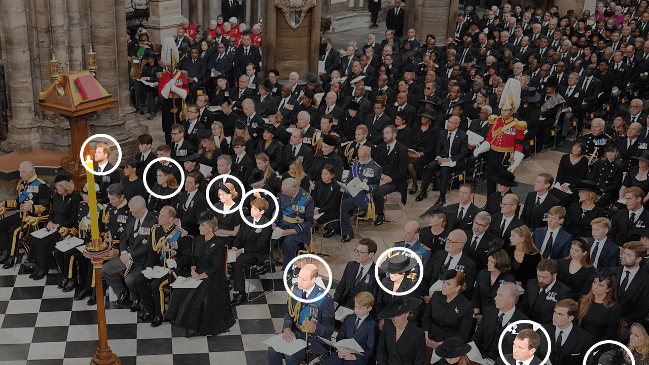 princ Hari, princesa Beatris, lejdi Lujza Vindzor, Viskont Severn, princ Vilijam, princeza Eugenija, Piter Filips i Zara Tindal