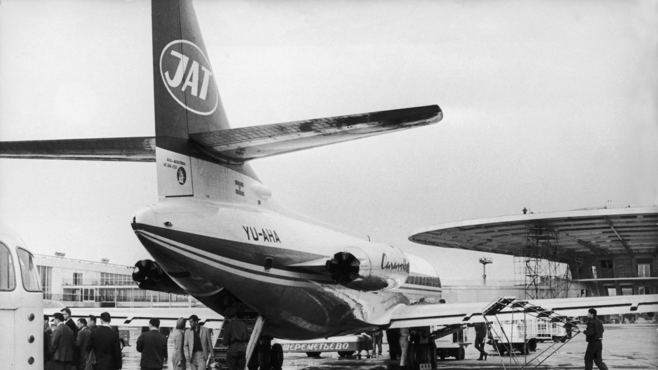 JAT-ov avion u Moskvi - avgust 1965.