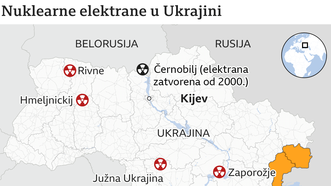 nuklearke, nuklearne elektrane u Ukrajini