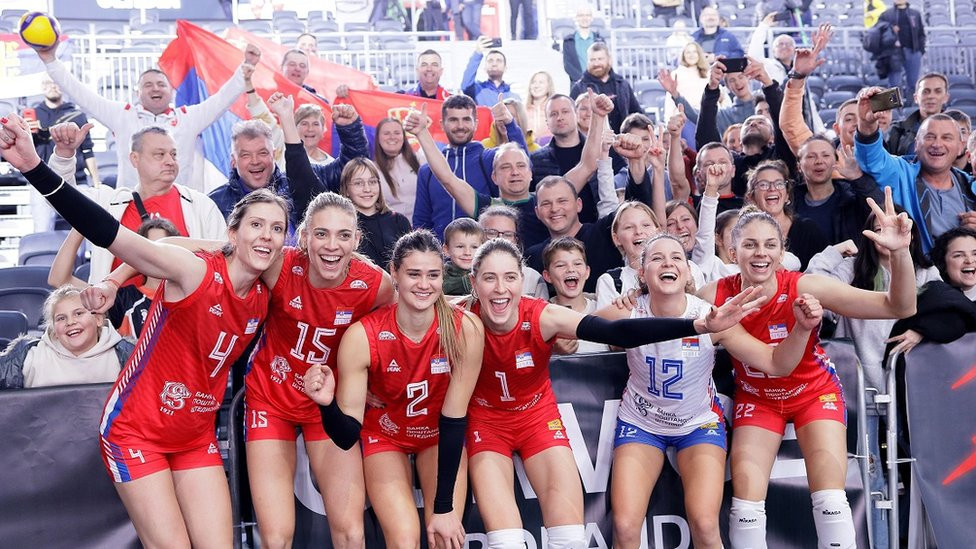 Slavlje odbojkašica Srbije