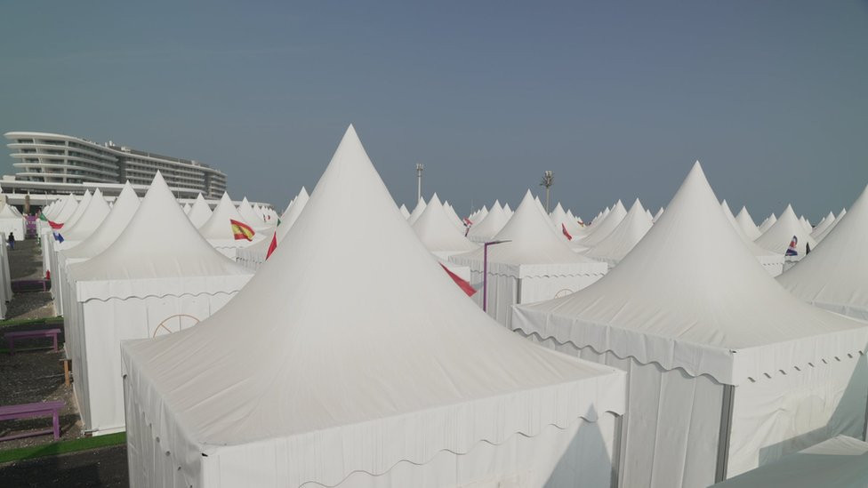 Qetaifan Island Fan Village in Doha, Qatar