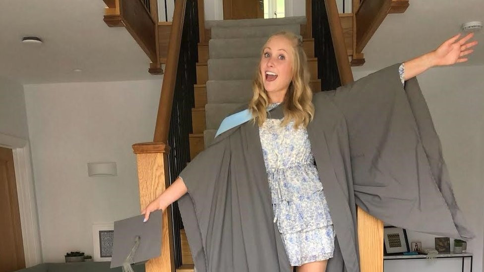 Talia when she graduated from university