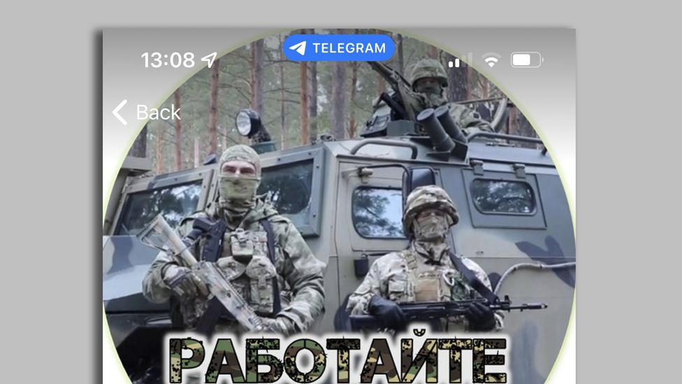 A Telegram channel where private information of Oleksii and Anastasiya was shared