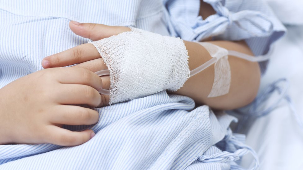 Child in hospital