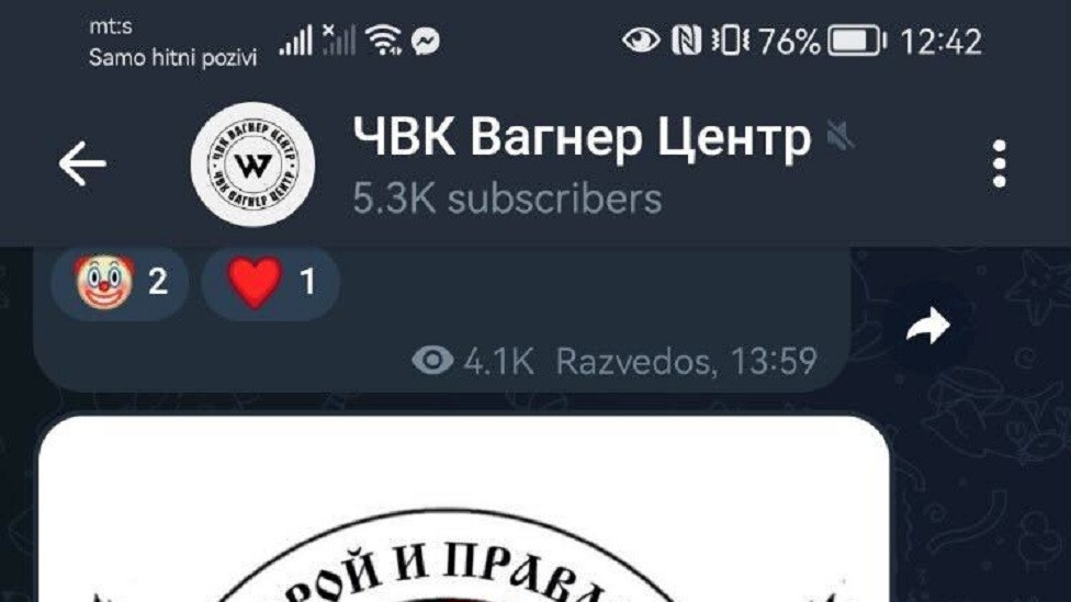 Saopštenje na Telegramu