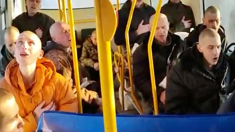 Oslobođeni ukrajinski vojnici