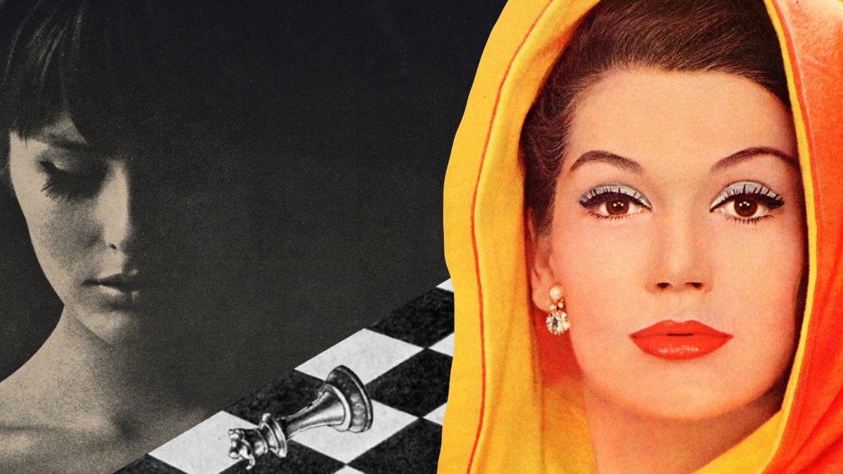 Two women and a chessboard