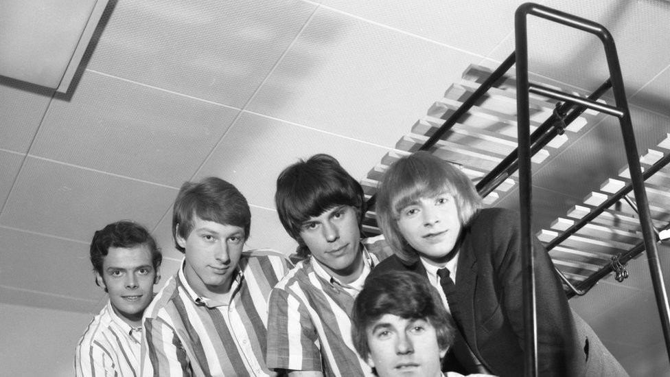 The Yardbirds, backstage at Top Of The Pops, in 1965