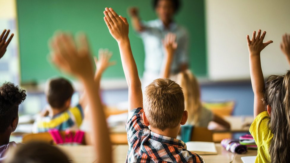 Children in a classroom