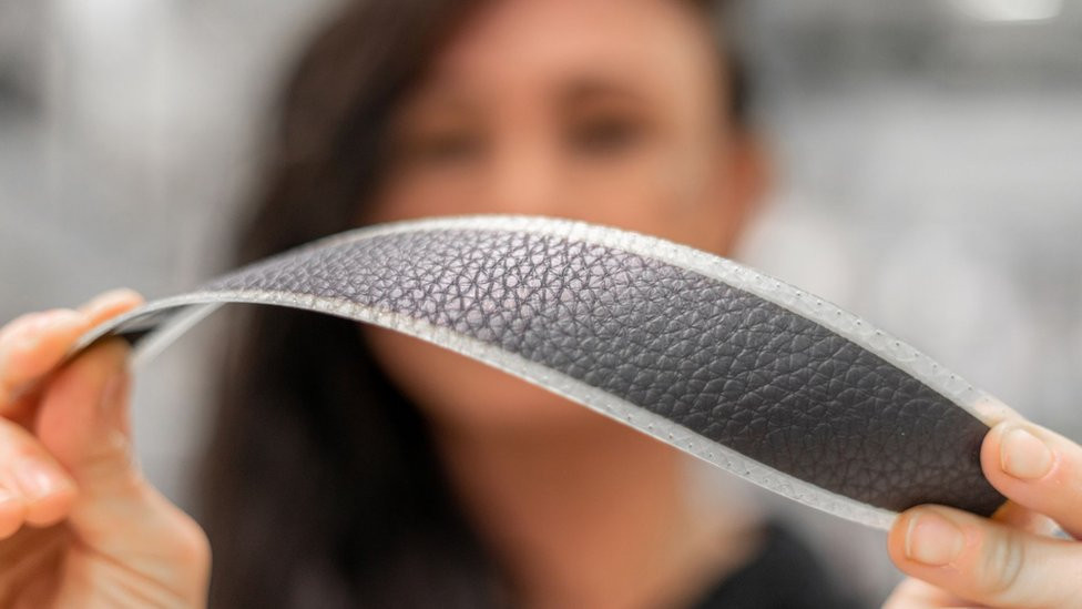 An Exeger Powerfoyle solar panel