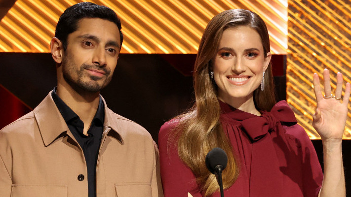 Actors Riz Ahmed and Allison Williams