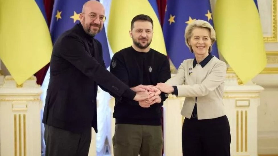 Mišel, Zelenski, Ursula fon der Lajen