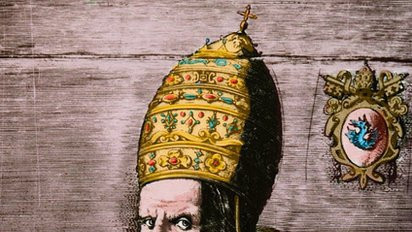 A drawing of Pope Gregory XIII