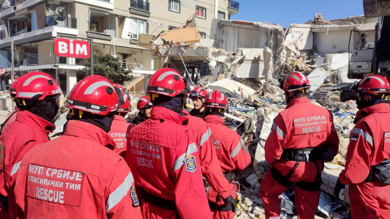 Pripadnici Sektora za vanredne operacije MUP-a Srbije u Turskoj
