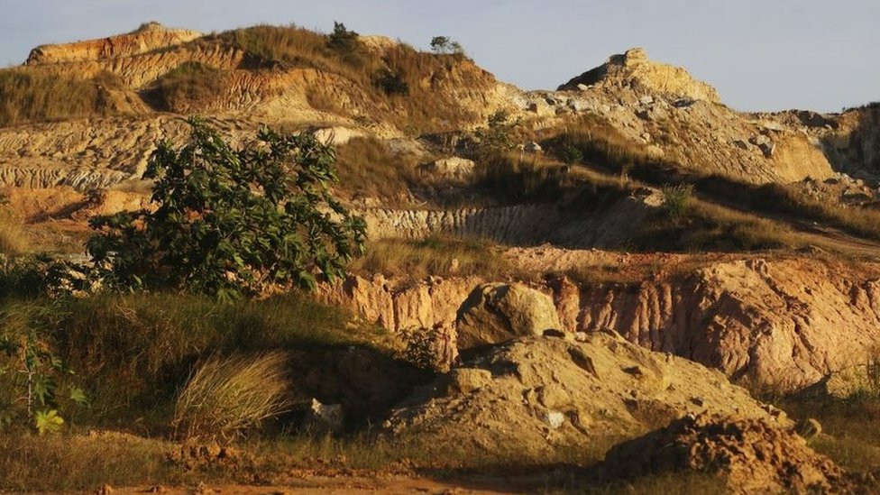 Deforested area in the Rio de Janeiro state