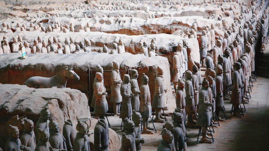 Terakota, Kina