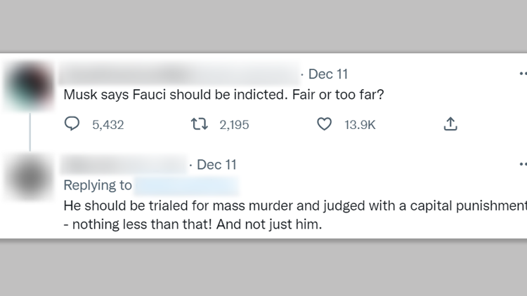 Ms Jovanovic has called for the execution of Anthony Fauci, former chief medical advisor to the US president