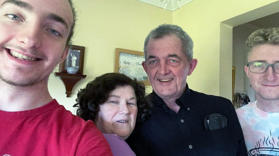 Rory McGrath with his family