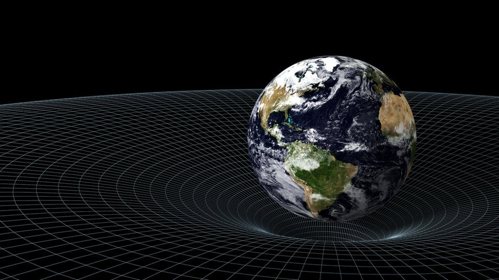 A representation of the Earth's gravitational field.