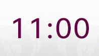 11:00 time banner