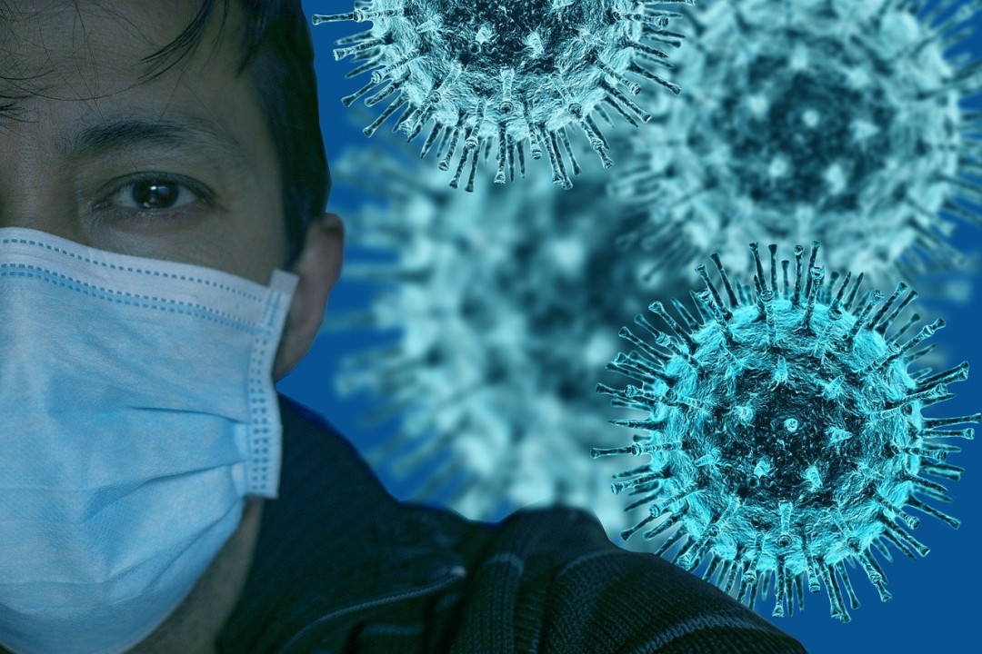 koronavirus maska/ Pixabay/ilustracija