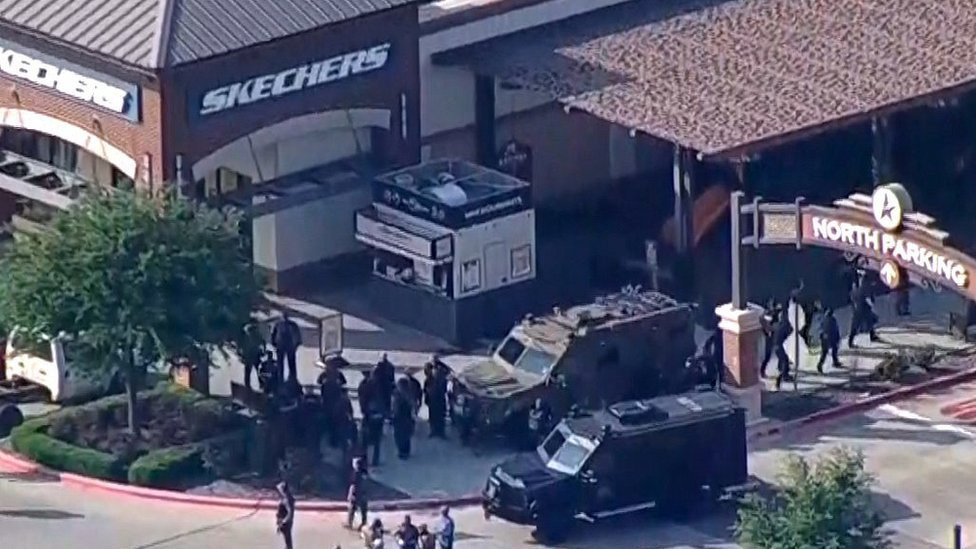 Allen mall shooting scene, 6 May 23
