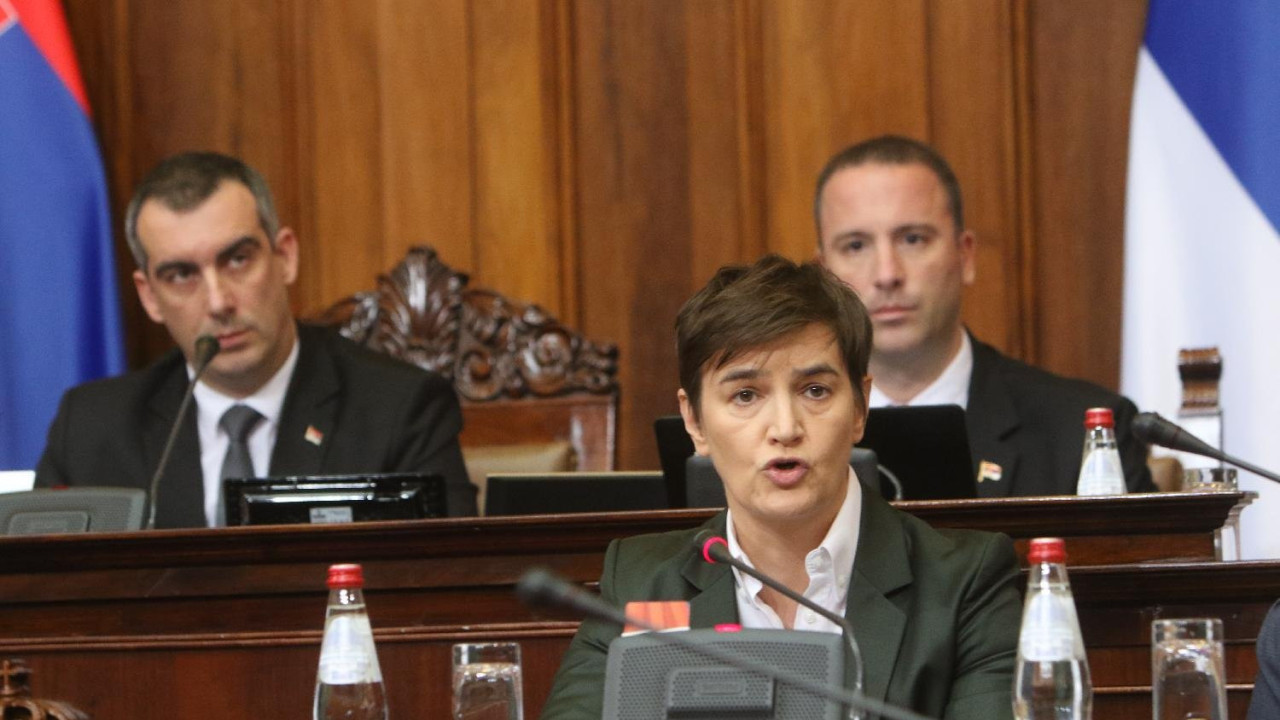Ana Brnabić na sednici skupštine Srbije 18. maj 2023.