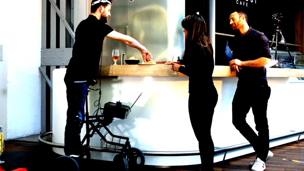 Gert-Jan standing at a bar