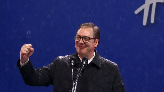 vučić, miting SNS