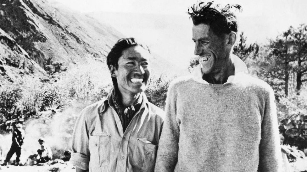 Tenzing Norgay and Edmund Hillary