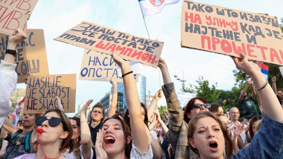 protest, Srbija protiv nasilja