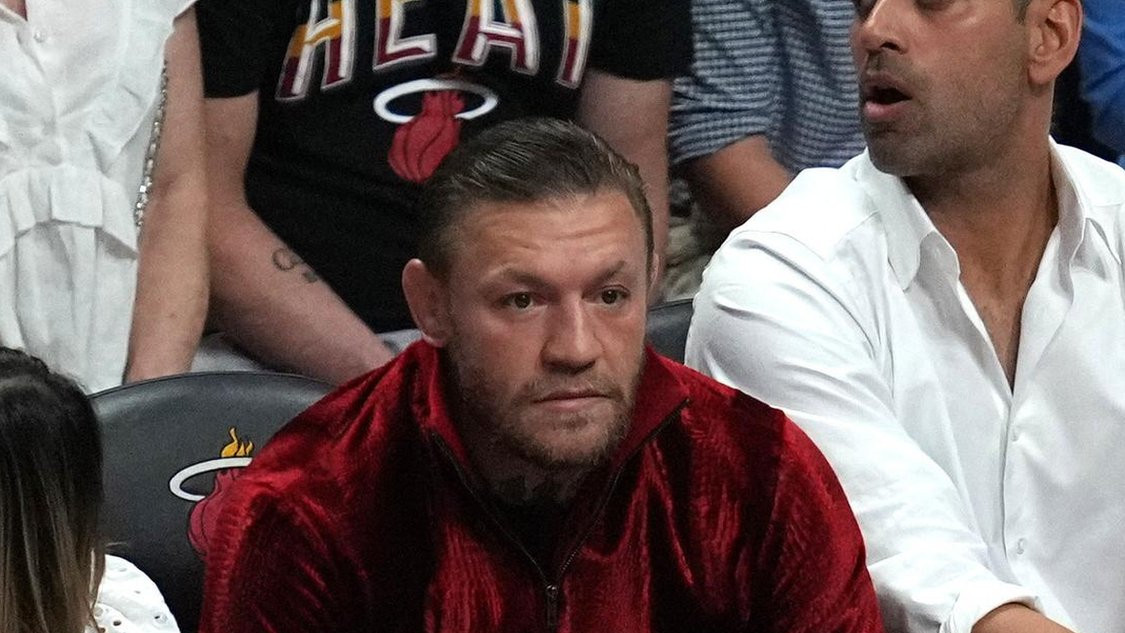 Conor McGregor at Game 4 of the NBA Finals in Miami on 9 June 2023