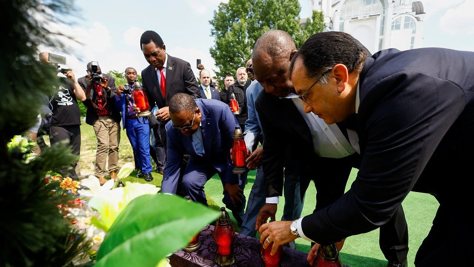 Južnoafrički lideri u Buči