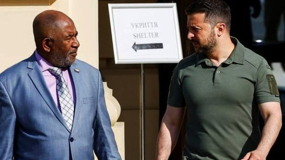 Predsednik Komorskih ostrva i Ukrajine u Kijevu