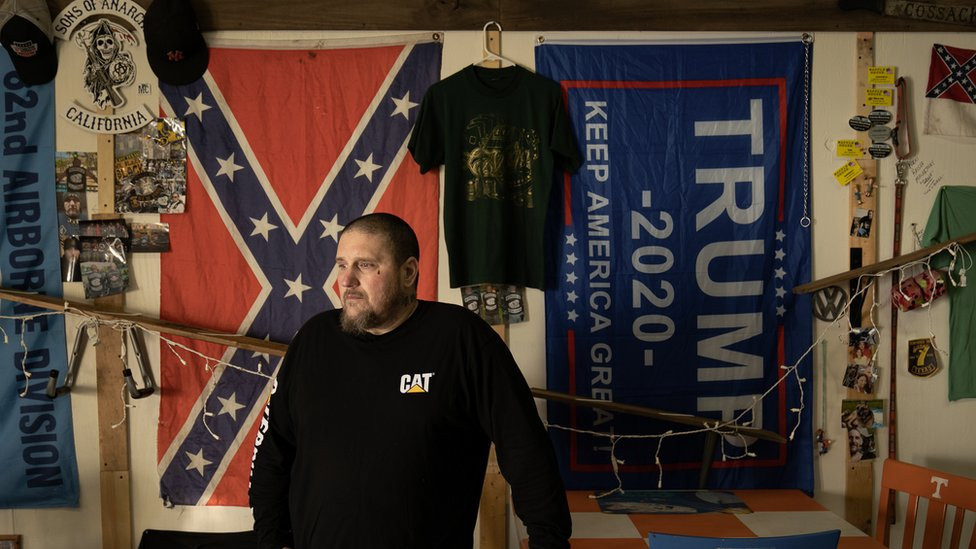 The Torture King at home in Virginia. "It went from baby bottle teasing to fingers being snipped off," he said.