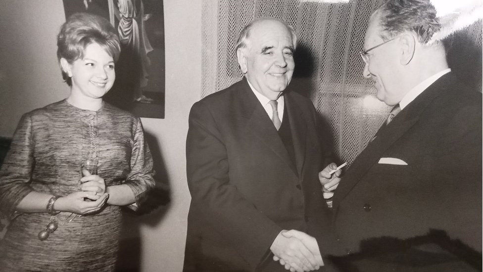 Bela i Krleža sa Titom