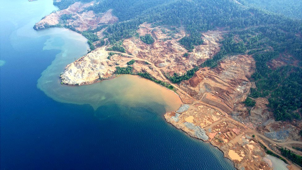Snimak zemlje koja se iskopava u Severnom Konaveu