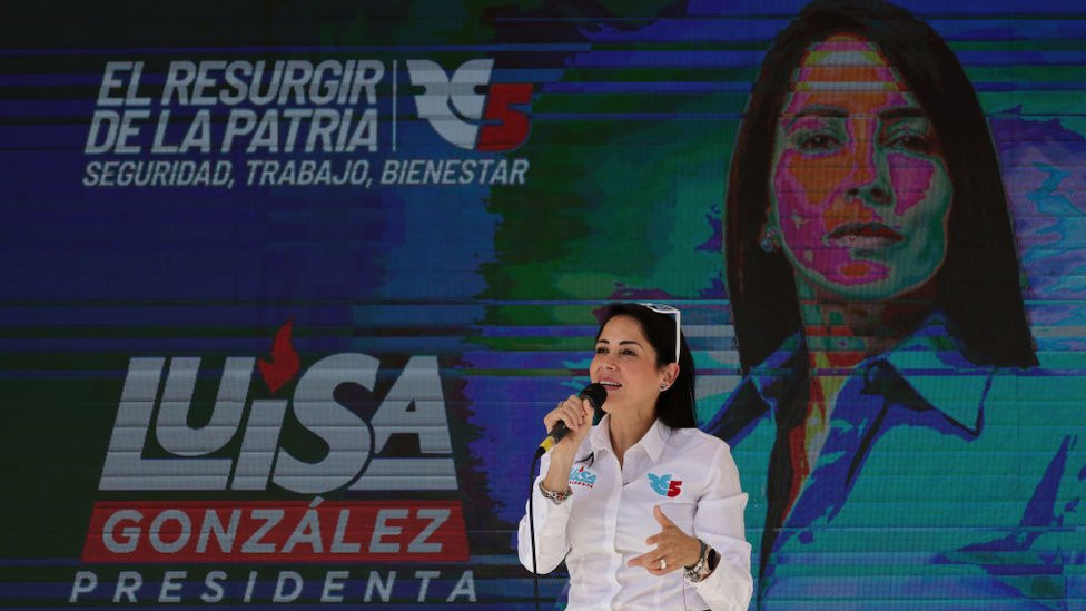 Luisa Gonzalez at a campaign rally
