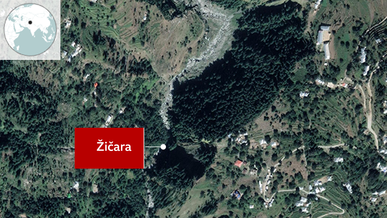 mapa Pakistana, mapa žičare u Pakistanu