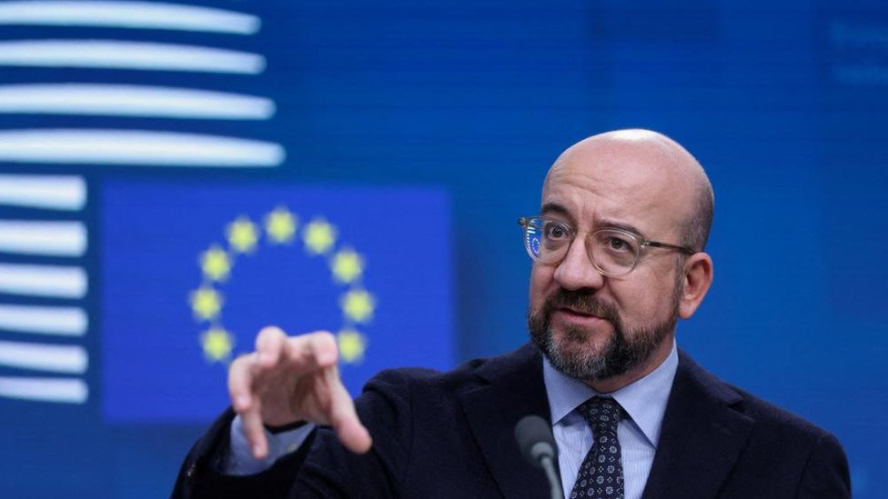 Charles Michel chaired the meeting on Ukraine's EU membership bid