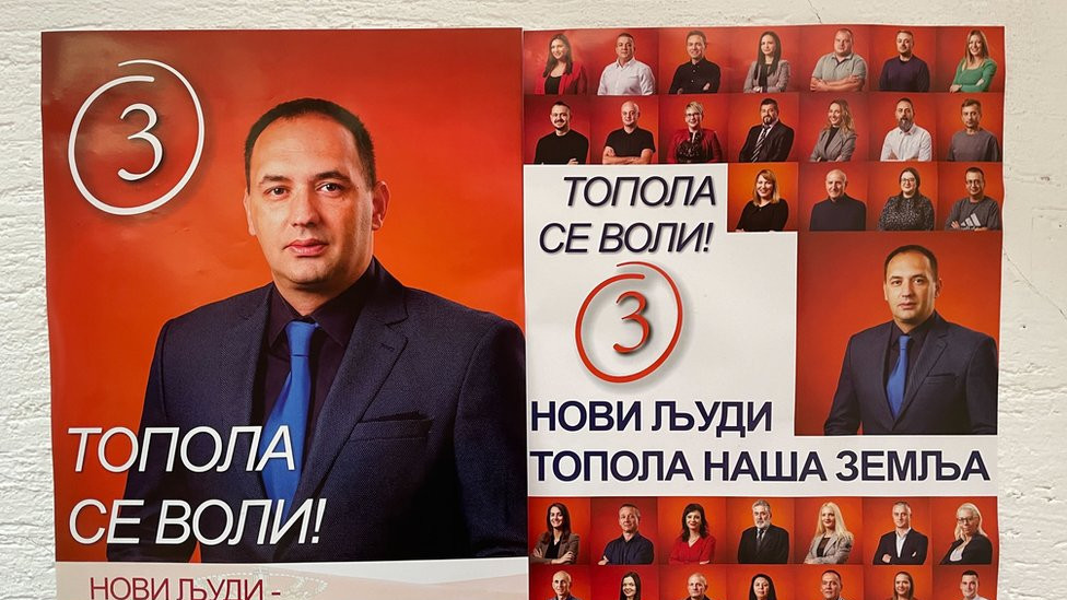 Plakat Grupe građana „Novi ljudi- Topola naša zemlja"