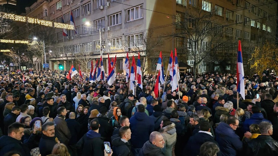 srbija protiv nasilja, protest ispred RIK-a