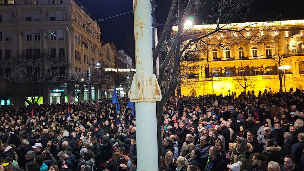 srbija protiv nasilja, protest ispred RIK-a