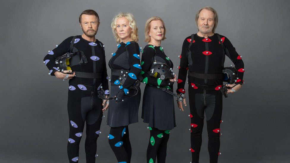 Abba in motion capture suits