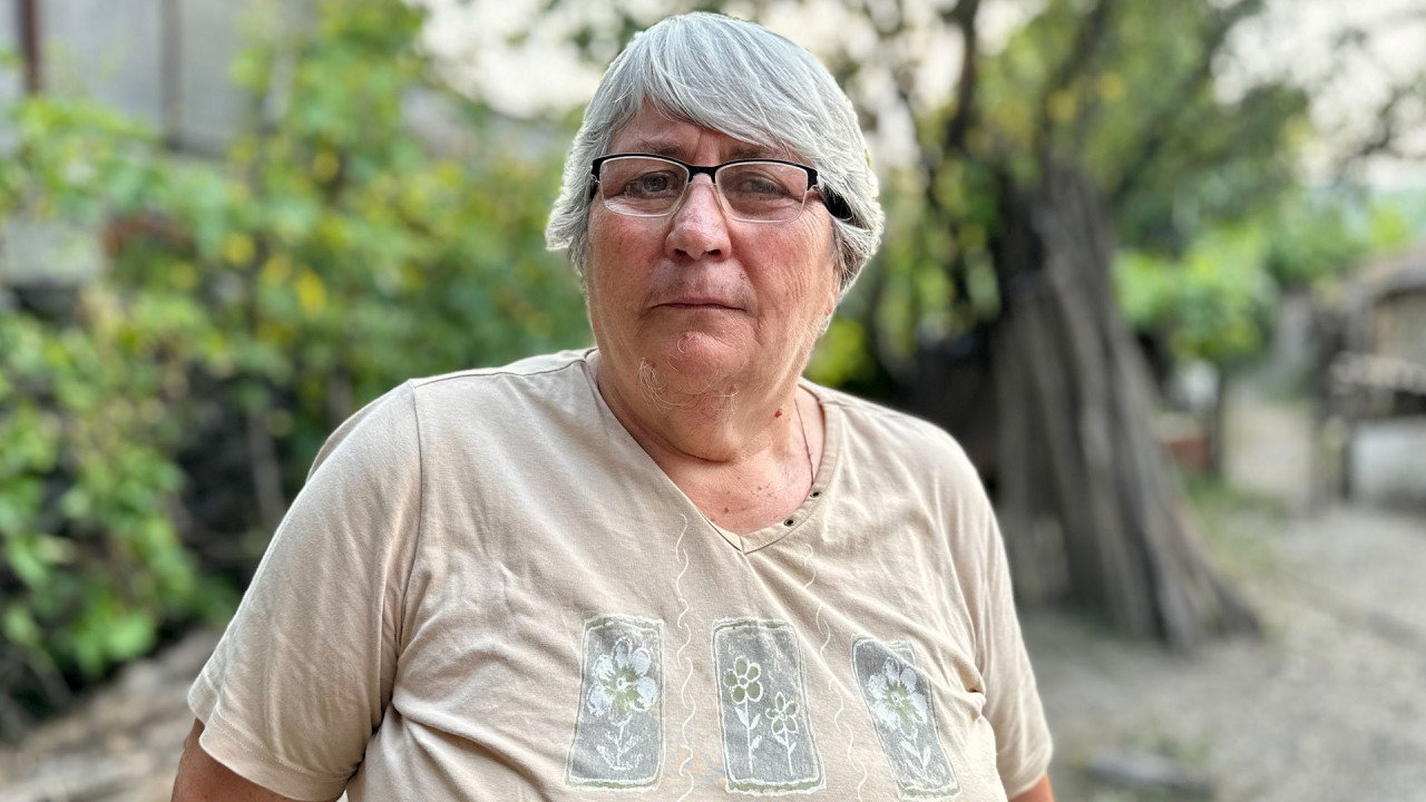 Irina Otarashvili in her garden