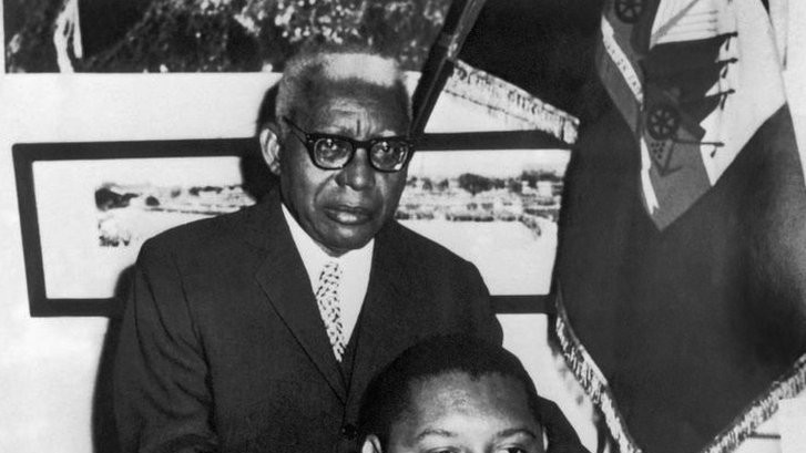 François "Papa Doc" Duvalier and his son Jean Claude "Baby Doc"