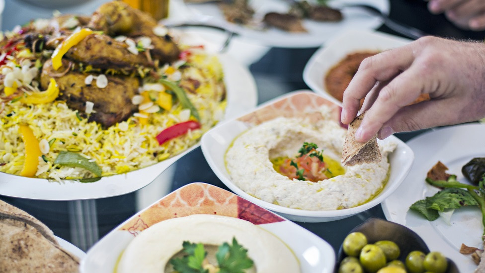 mezze meal on a table